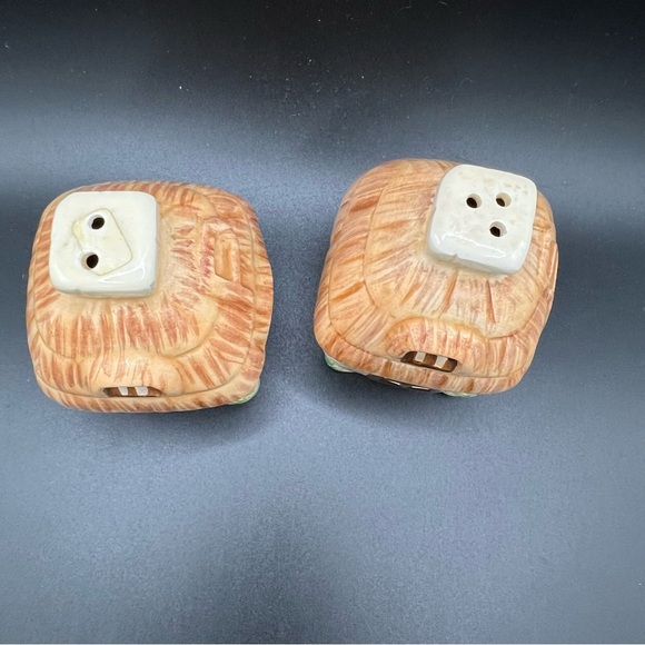 Thatched Roof Cottage Salt And Pepper Shackers - Picture 5 of 8